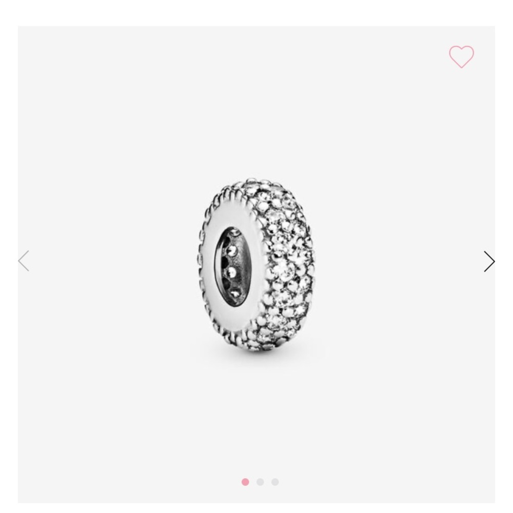 PANDORA sparkle spacer charm